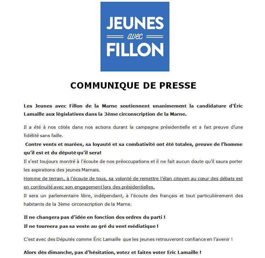 Merci aux @JeunesFillon de la Marne pour leur soutien ! 
La politique a farouchement besoin d'audace et d'élan citoyen. #Circo5103 #EL2017