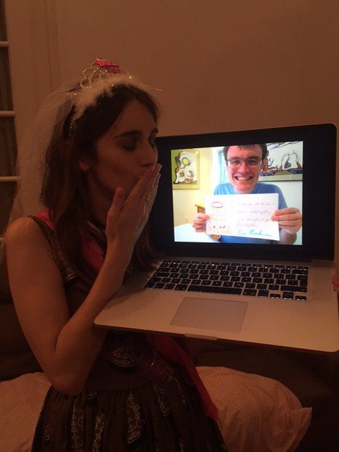 veritypemberton's tweet photo. @e_monkman Thanks for making my friend Cara's hen party with your amazing card. She was very happy! https://t.co/iZlQaEnxAv