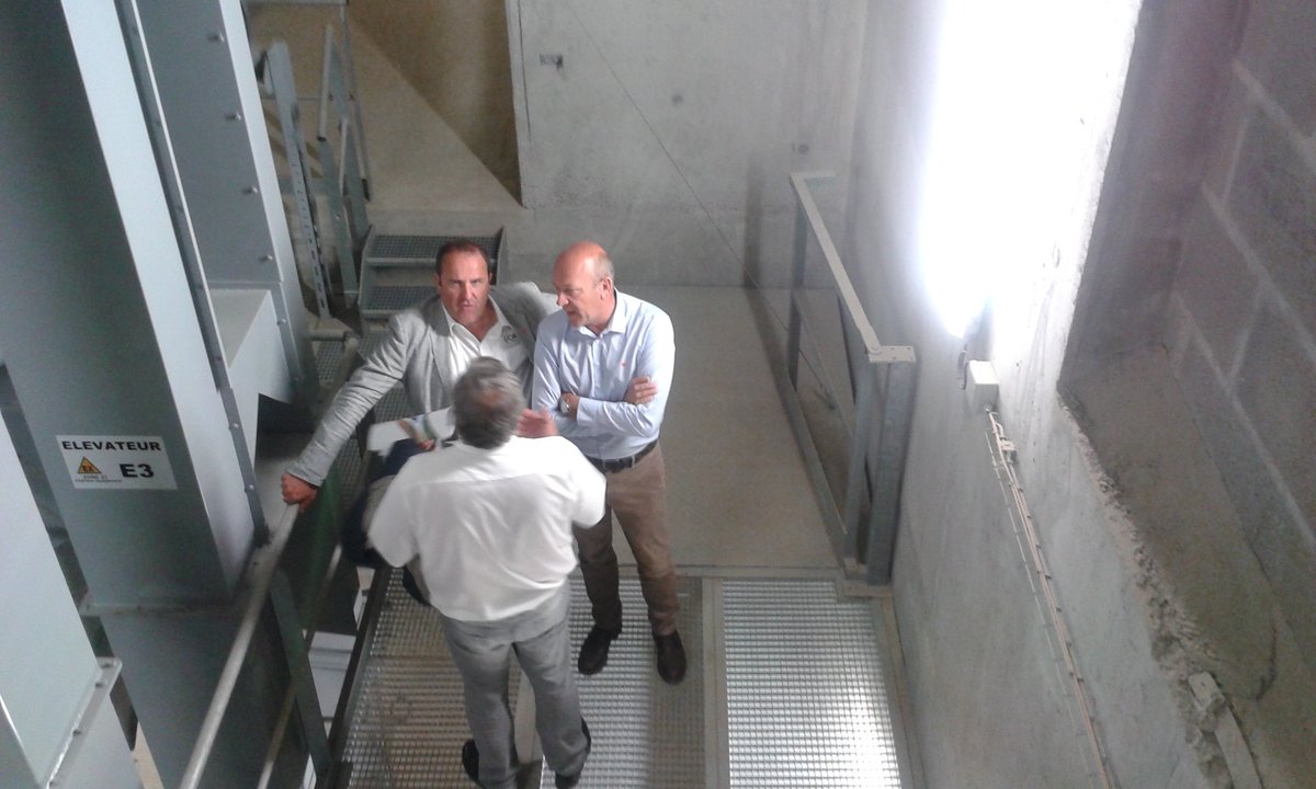 Inauguration officielle du Silo Ucal stockage à Varennes-sur-Allier. Capacité : 30 000 tonnes.