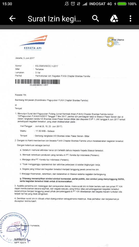Terima kasih <a href="/KAI121/">Kereta Api Indonesia</a> atas kerjasamanya dan ijin nya untuk berbagi #takjilonthetrain di #Brantas sehari berbagi satu orang satu