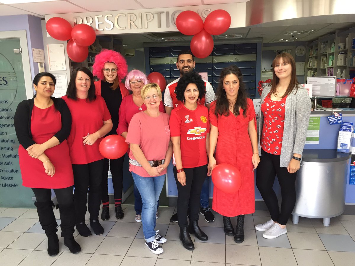MonarchChemists's tweet photo. We are all wearing red for @TheBHF today! ❤️❤️ #healthylivingpharmacy #charity #heartdisease #wearitbeatit https://t.co/MhTBJRMdM8