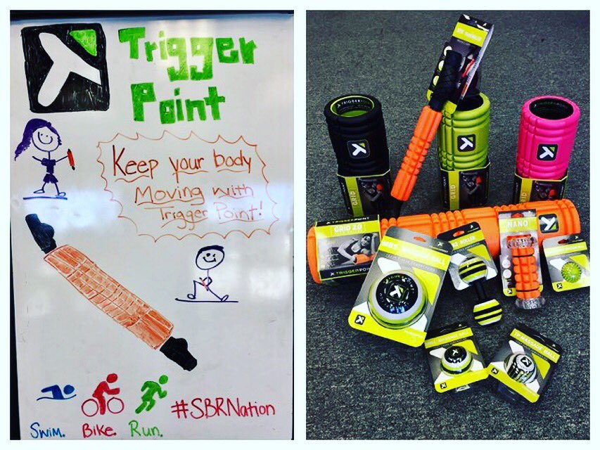 sbrnation's tweet photo. Keep your body RECOVERED and MOVING with Trigger Point!! AVAILABLE @ SwimBikeRun! 😃#rollbabyroll  #sbrnation #raclife https://t.co/ZsUKYZRTQN