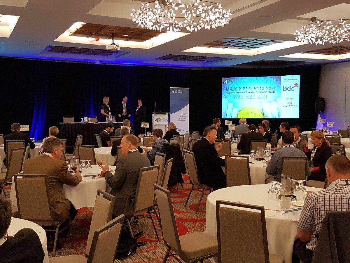 atl_econcouncil's tweet photo. If it's Friday, it must be Moncton. Big crowd gathering for our final #MajorProjects2017 event starting shortly. #infrastructure https://t.co/Fc9mHynO3h