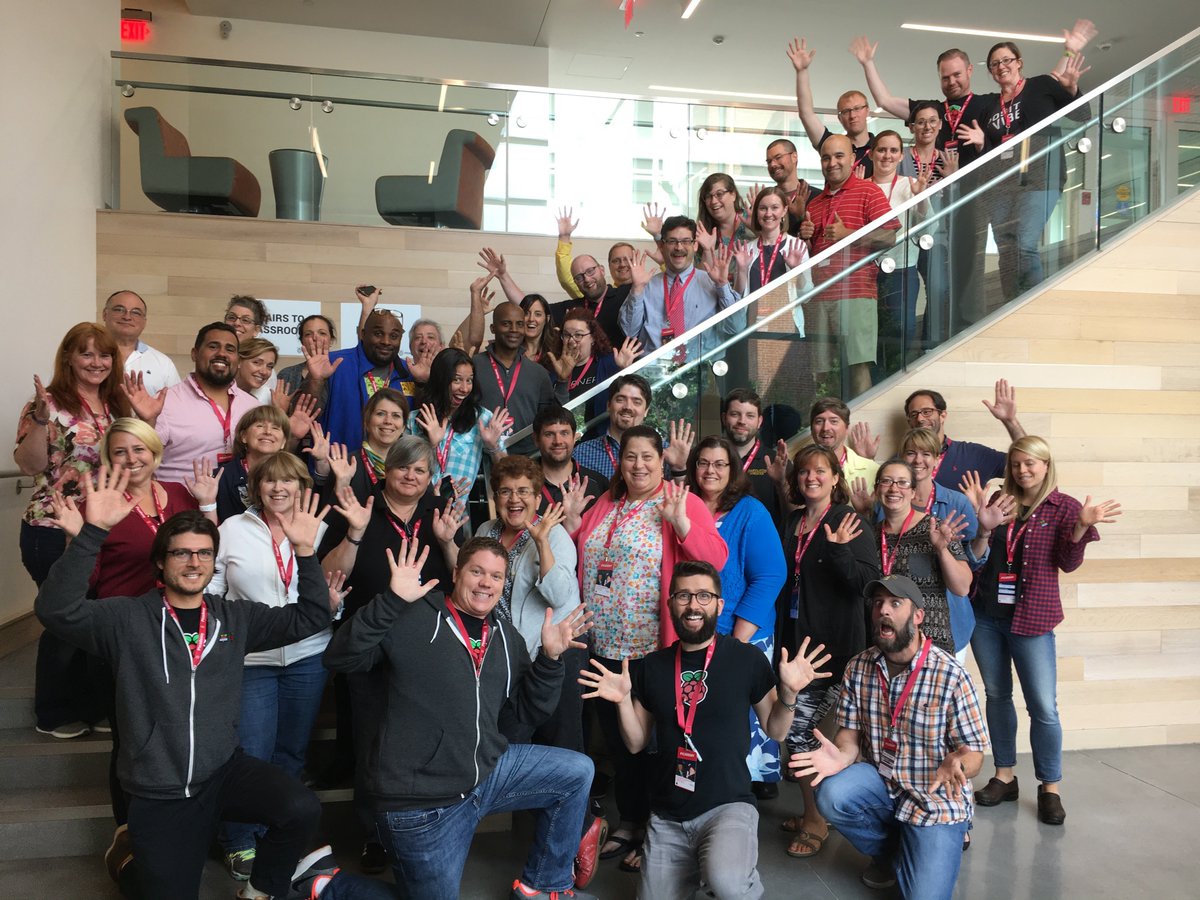 Raspberry_Pi's tweet photo. Please welcome our newest group of Raspberry Pi Certified Educators! 🎉 That’s a wrap for #Picademy Providence. Thank you @JWUProvidence. https://t.co/pRvnKvTp1V