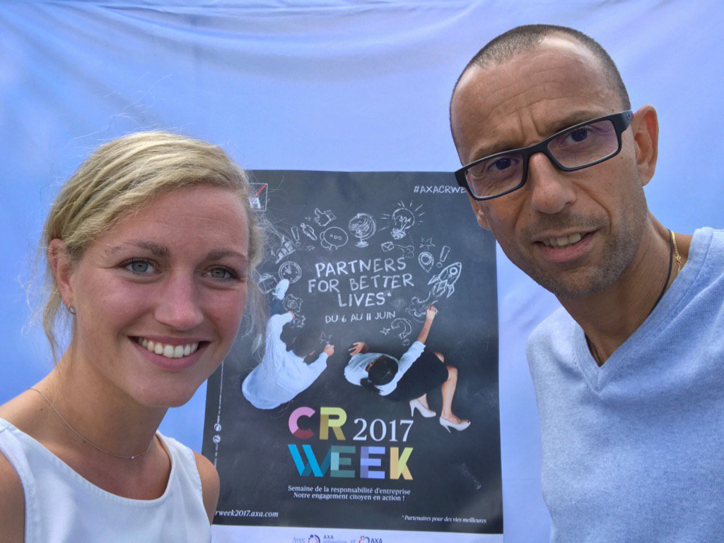 Adhome7's tweet photo. #CRWeek2017 #dspmobilisee @pdelaux #AXAAtoutCoeur #axamarly https://t.co/k1nm3Fco2L
