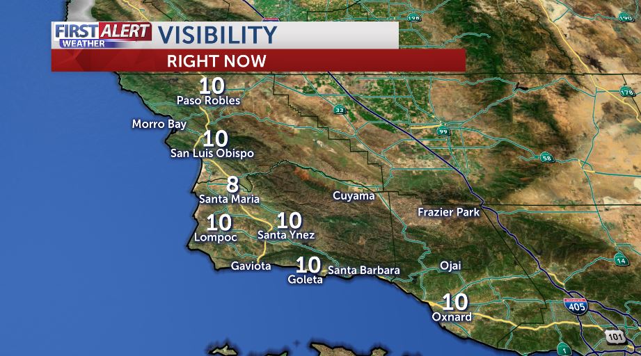 If you're headed out the door right now, very good visibility!! Your weekend forecast starting at 5 AM on @KEYTNC3 #cawx