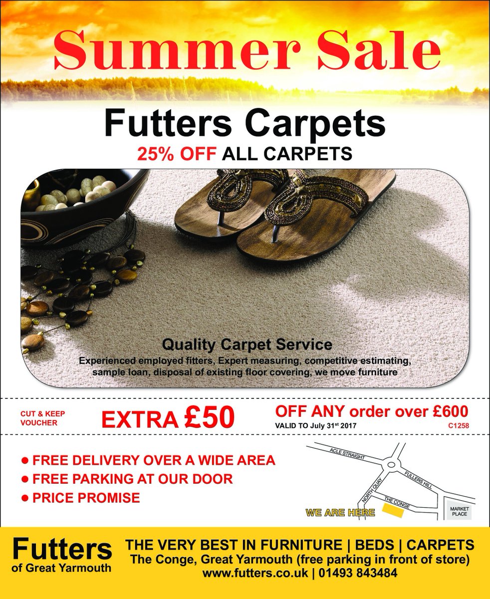 FUTTERS SUMMER SALE NOW ONSO MANY OFFERS AND EXTRA MONEY OFF WHEN YOU BUY A GPLAN OR PARKER KNOLL SUITE OR A BED OR CARPETpic.twitter.com/GABuOsl9Fk