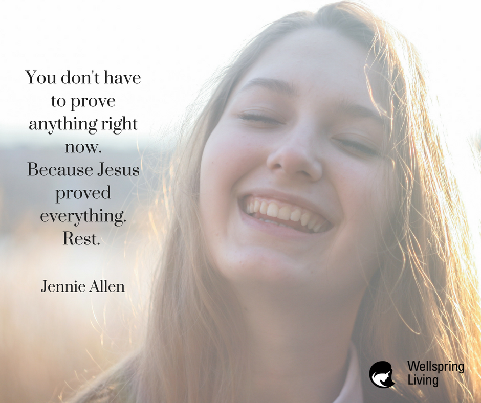 WellspringATL's tweet photo. It's time to rest. [@JennieAllen] https://t.co/XKN3QU4qp9