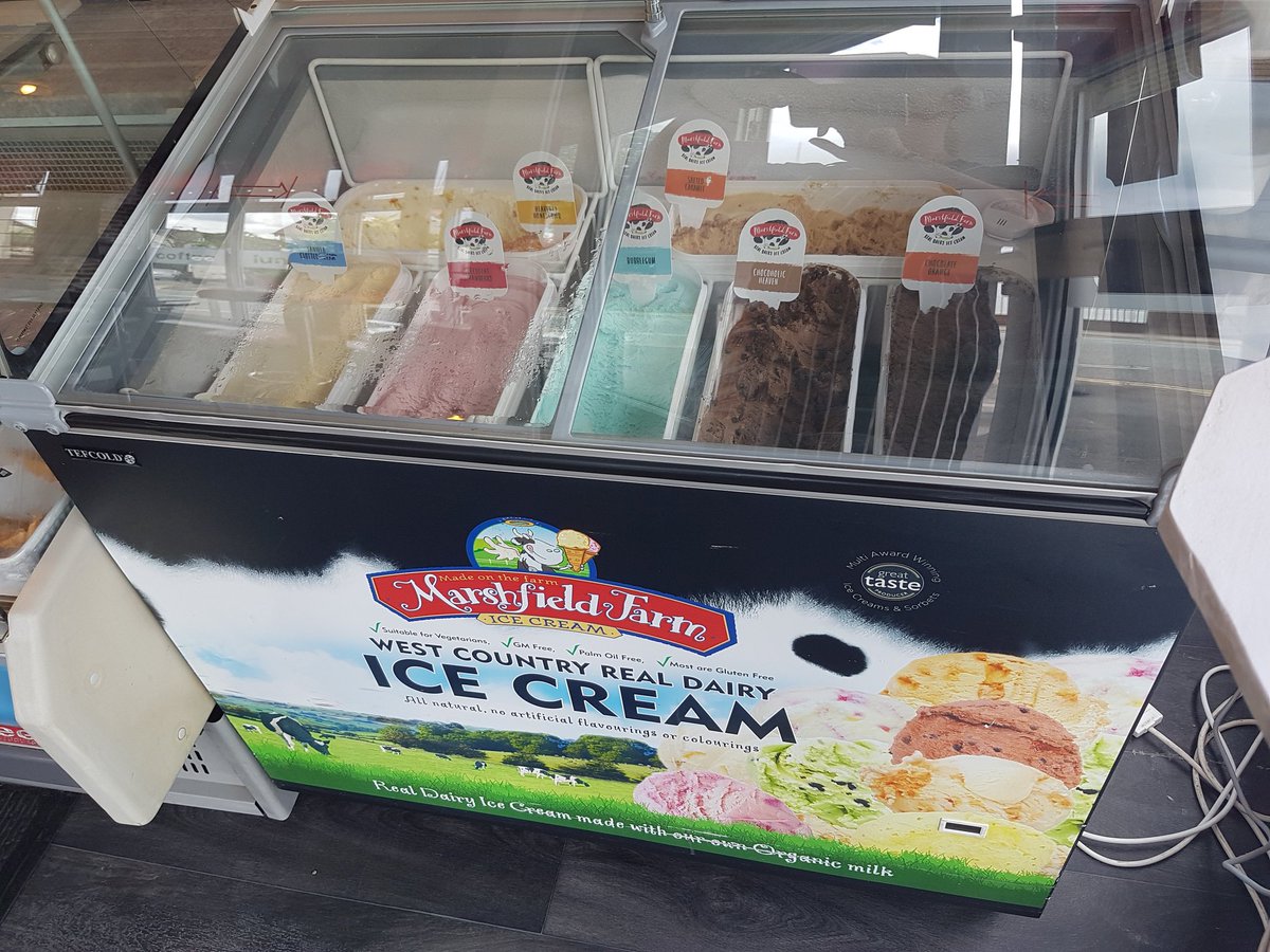 It's that Friday feeling so why not try a delicious real dairy ice cream from Marshfield Farm. Just like they serve at Buckingham Palace!