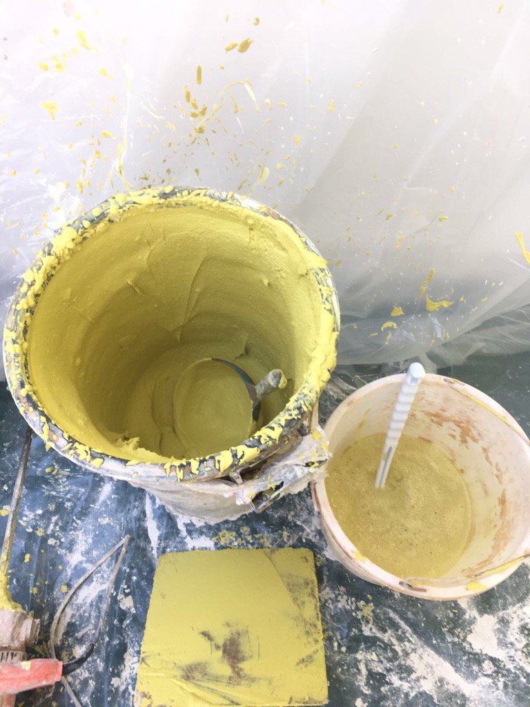 londonbuild's tweet photo. Coloured plastering in London #londoninteriors https://t.co/lAkwE4PZLF