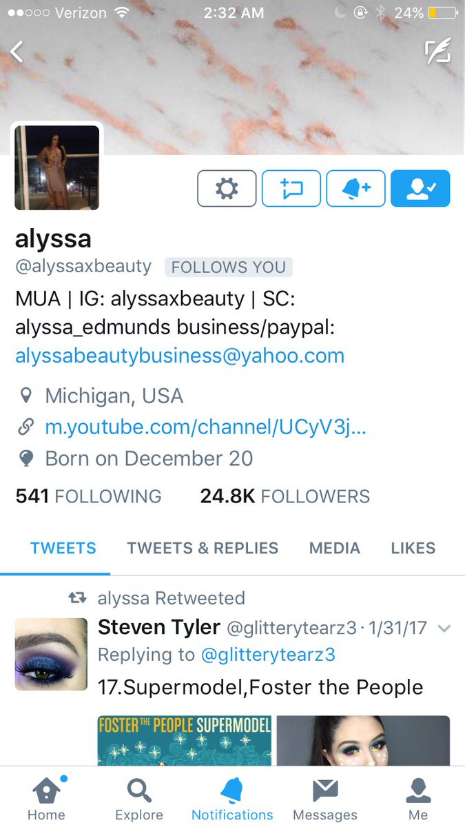 ultimateglo's tweet image. When one of ur fav MUAs follow u and u cry a little @alyssaxbeauty