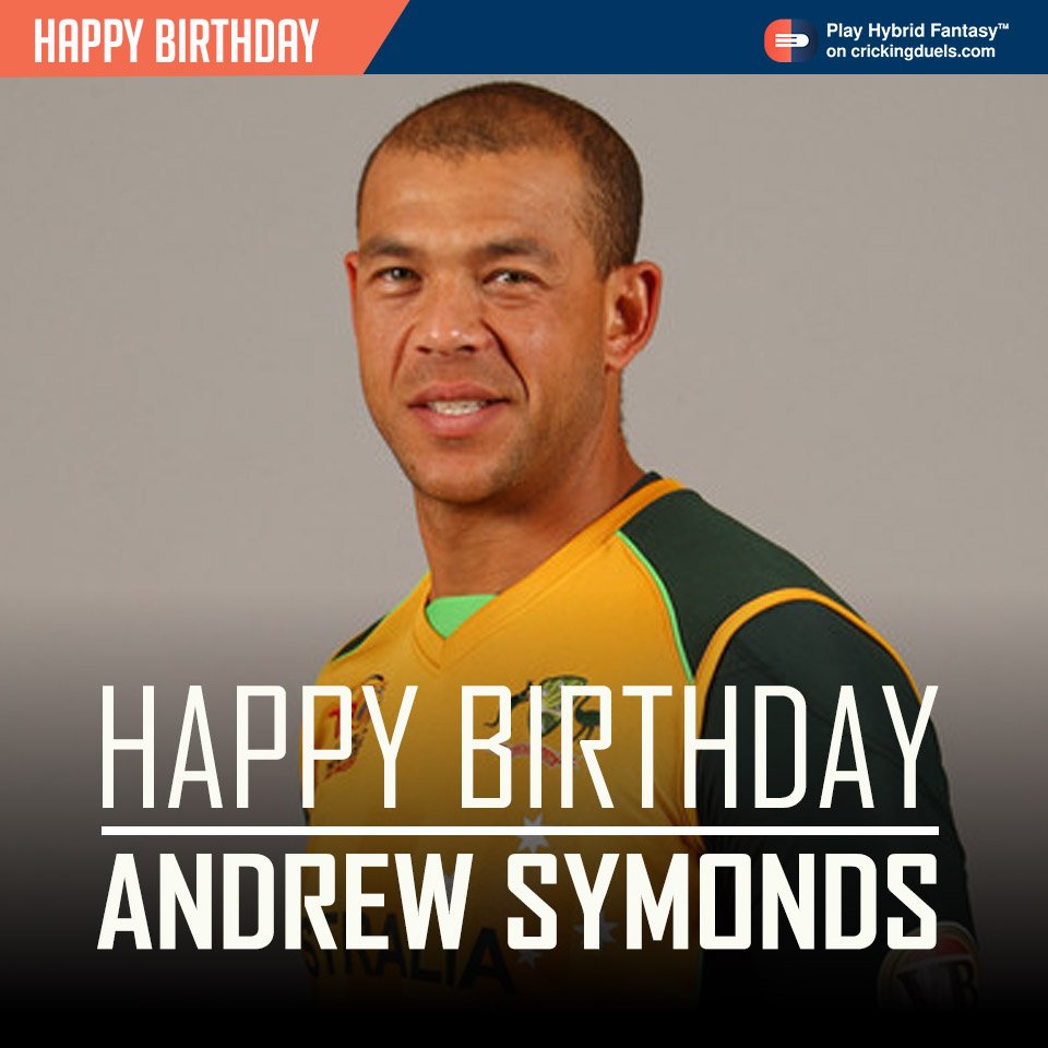 Happy Birthday Andrew Symonds. The former Australian cricketer turns 42 today. 