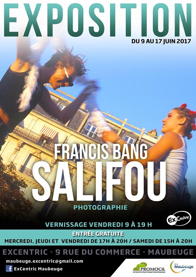 Du 9 au 17 juin, exposition de Francis Bang Salifou (photographie) au local d'ExCentric, rue du Commerce. Vernissage ce soir à 19h.