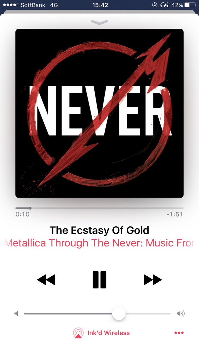 FinelyBusiness's tweet photo. 今日はロックの日。新幹線で奈良に戻りますお供はMetallica♬ https://t.co/x1BBmRroKk
