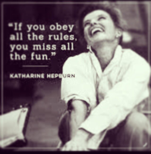 tarabains88's tweet photo. #quote by #katharinehepburn found by #tarabains #tarasdatingdiary & #tarathinks #blogger #ifyouobeyalltherulesyoumissallthefun #seizetheday https://t.co/WuDQyIGoNM