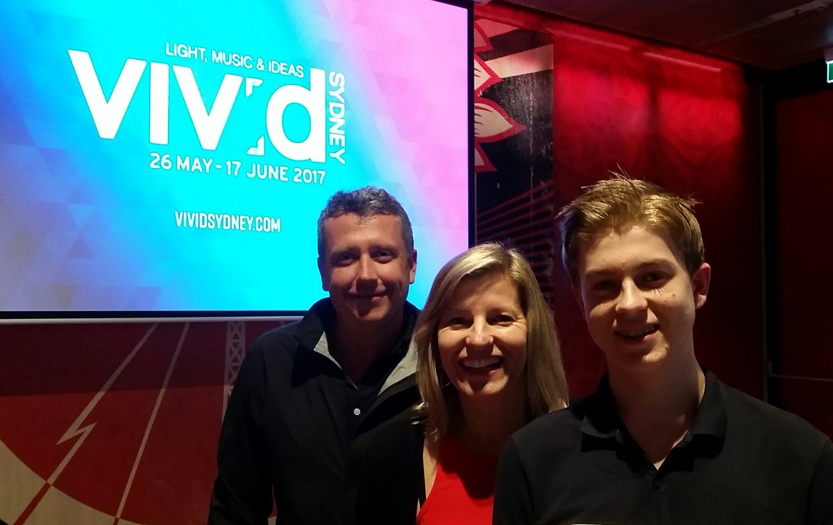 BradfieldSC's tweet photo. Chase and his parents after his presentation at the #creativityinedu #vividideas #mca event. https://t.co/wroH24EIls