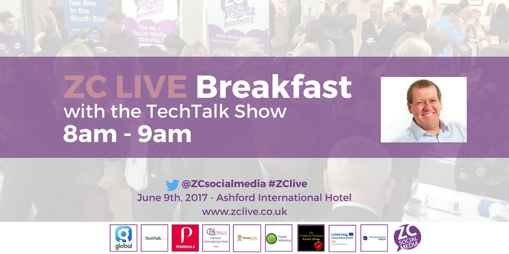 ZCSocialMedia's tweet photo. ZC Live breakfast to kickstart the day, sponsored by @techtalkshowuk! #ZCLive https://t.co/tHzhkJ88ZG