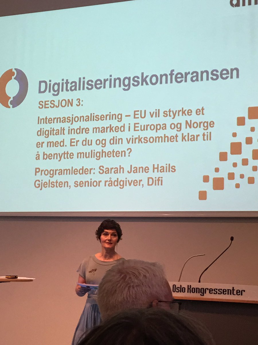 EU vil styrke et digitalt indre marked i Europa og Norge +@buypass  er med. @Difi_no #digikonf