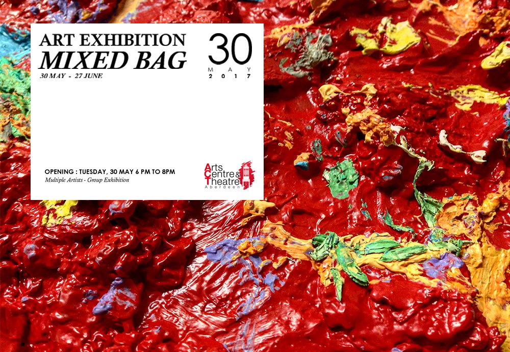 vanbolderick's tweet photo. Mixed Bag | Tue 30th May - Tue 27th June 2017
The exhibition features contemporary artists.
#art #abstractart #vanbolderick #Aberdeen https://t.co/aYBakOMBU8