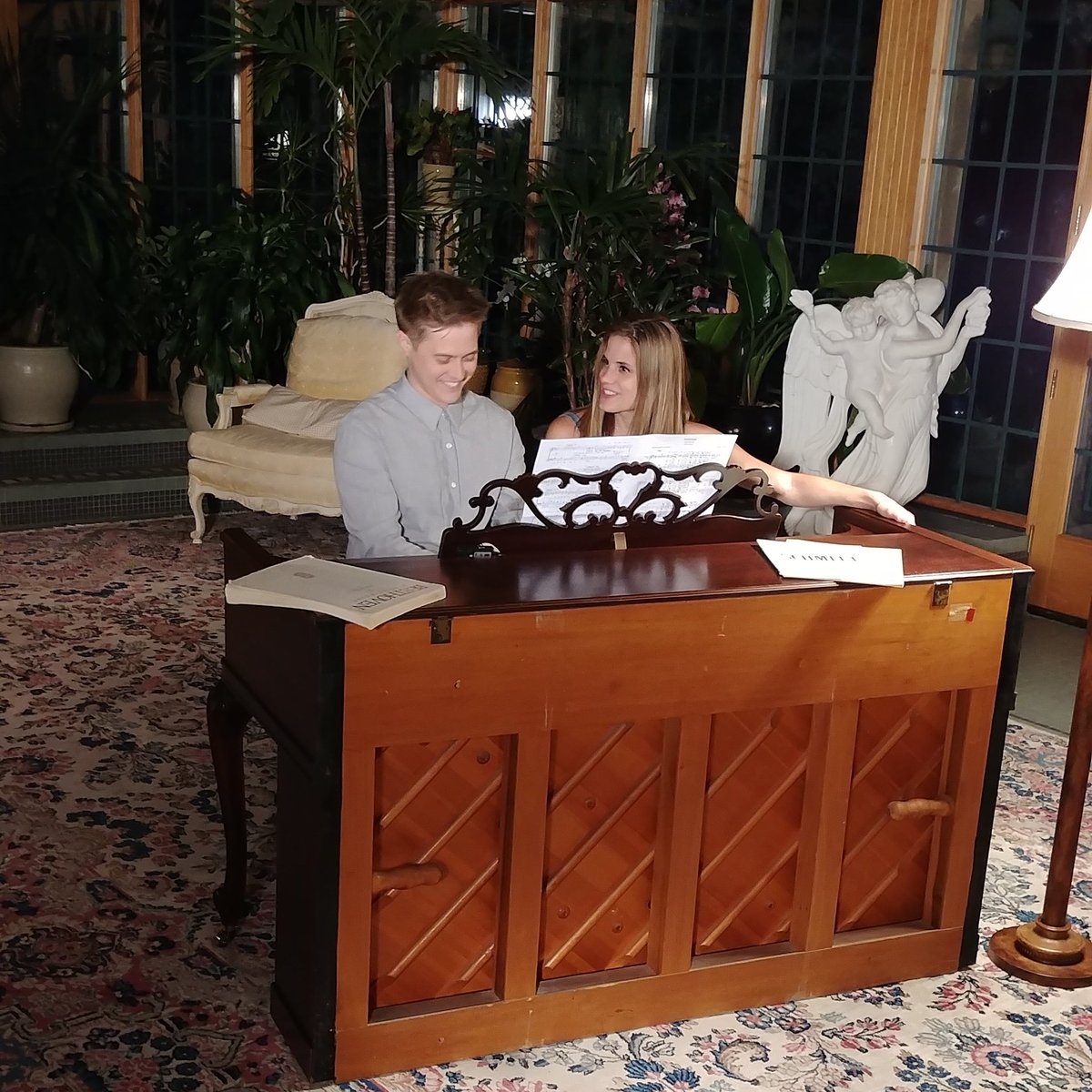 LittleWomenFilm's tweet photo. That's a wrap on Day 1 of #LittleWomenMovie!
Sneak peek on our Insta Story of @mrgrabeel playing this beautiful #BrighamLarsonPianos piano 🎹 https://t.co/Cy7c6FDvhQ