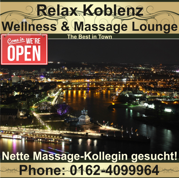 Für unsere Wellness Lounge in Koblenz
suchen wir nette und aufgeschlossene weibliche Unterstützung!
auch Studentin - relax-koblenz.de