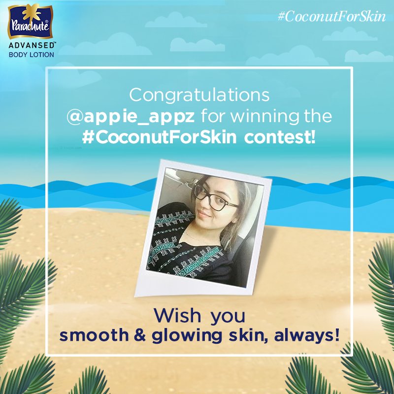 PABLskin's tweet photo. Congratulations @appie_appz for being the fifth and final winner of the #CoconutForSkin contest! Please DM us your details. https://t.co/czUqALHIH7