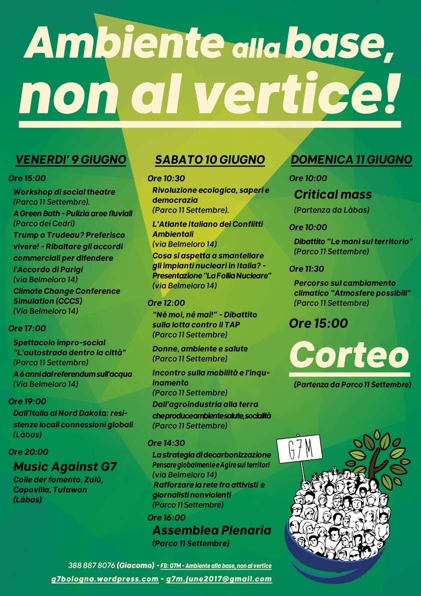 da oggi e per il #futuro facebook.com/territoricontr… #G7 #bologna #ambiente #G7M #clima #climatechange #italia #italy
