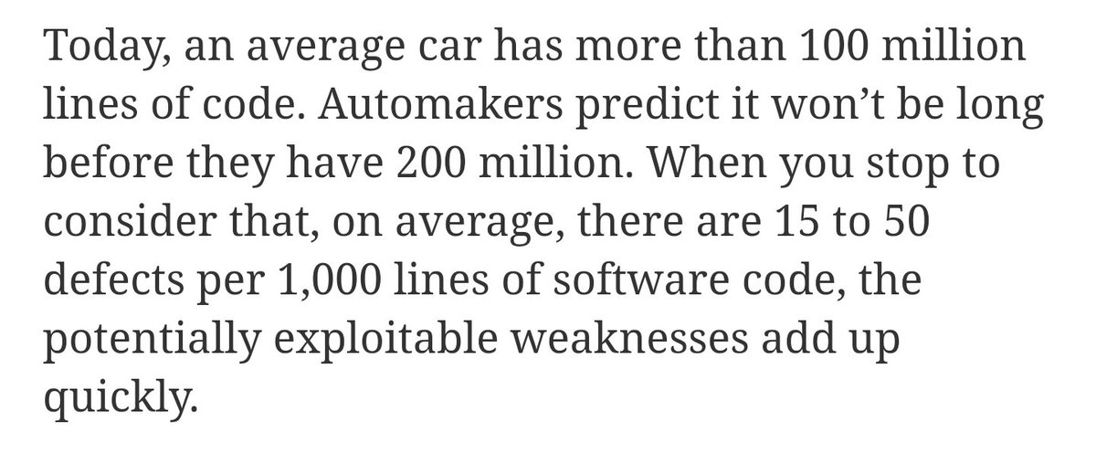 barmijly's tweet photo. Why car companies are hiring computer security experts 
https://t.co/3lMUZrdxG6 https://t.co/CN0xZh2ZYm