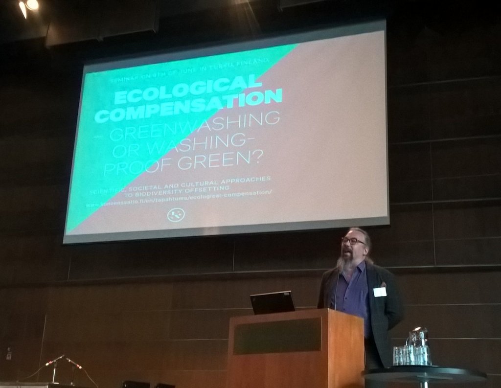 EevaPrimmer's tweet photo. Ecological compensations in #turku, hosted by @KoneenSaatio , @NOWBiodiversity opened by @JanneKotiaho #ekompi https://t.co/MVeZtASrFA