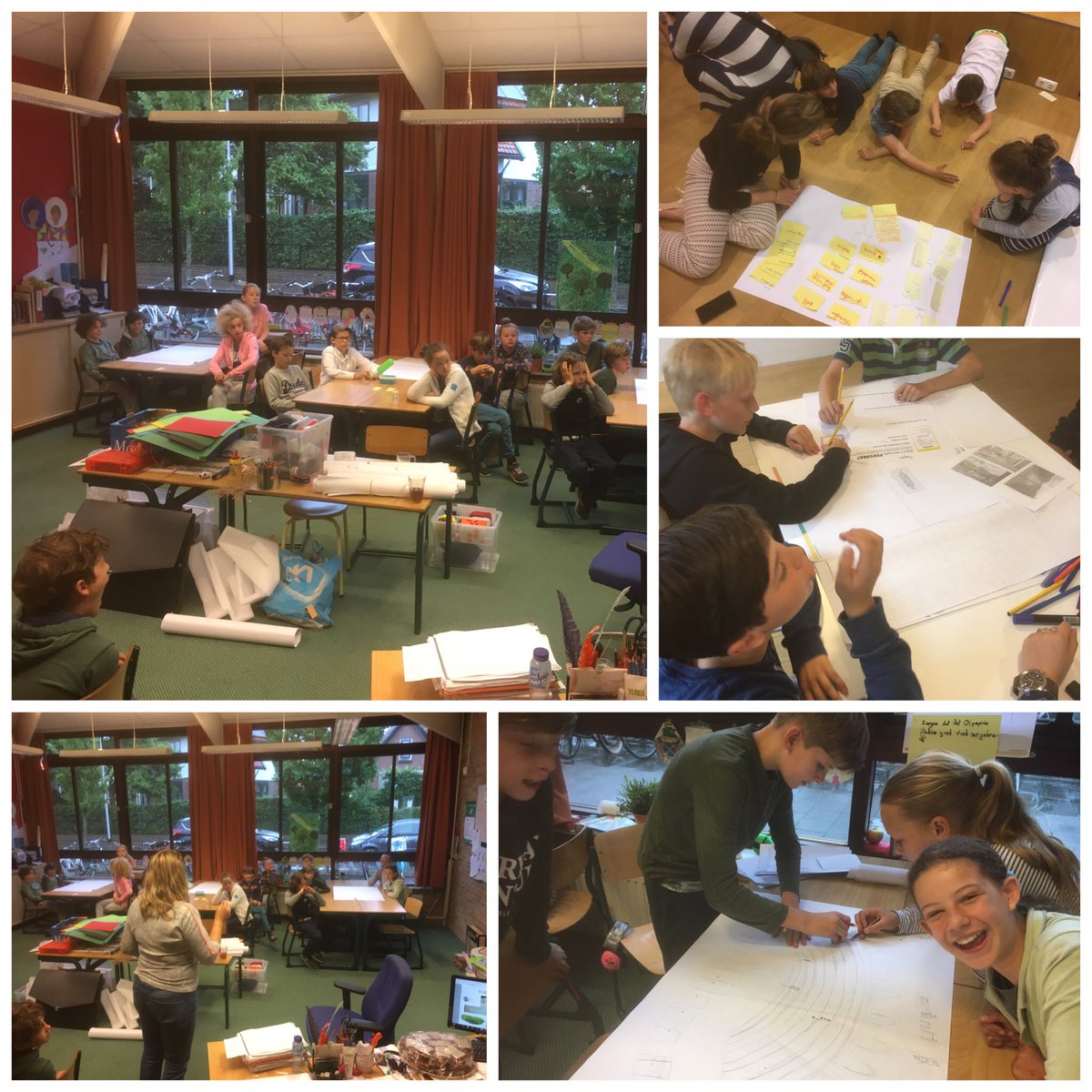 FloorCoonen's tweet photo. Dag 2 van #designathon #olympact is van start. Kinderen gaan prototypes maken van hun duurzame oplossingen @olympact_org @DWatSchool #impact https://t.co/Fm5HAyGZ0I