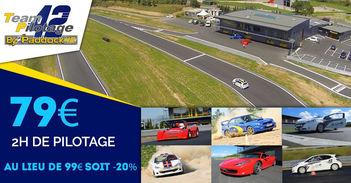 Teampilotage's tweet photo. Stage de pilotage 2H à 79€ #PADDOCK42 #FeteDesPeres #CADEAU #PILOTAGE #CIRCUIT #ANDREZIEUX
Site internet : https://t.co/eWnYWATBys https://t.co/pcCElClI47