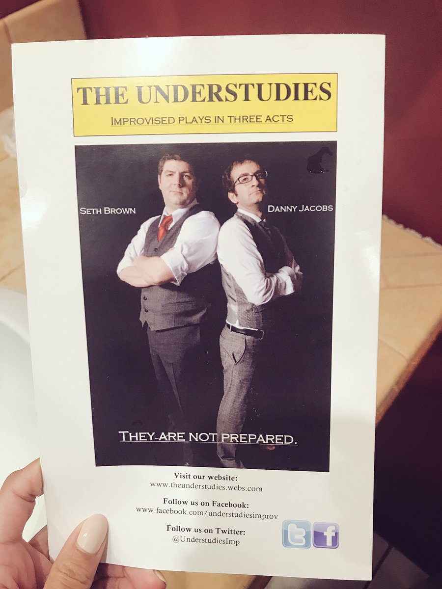 TheLilLaura's tweet photo. Improvised comedic brilliance. #theunderstudies #3actplay #longformimprov @UnderstudiesImp @dannyajacobs 😂🎭🙌 https://t.co/Ij4VvtyfgJ