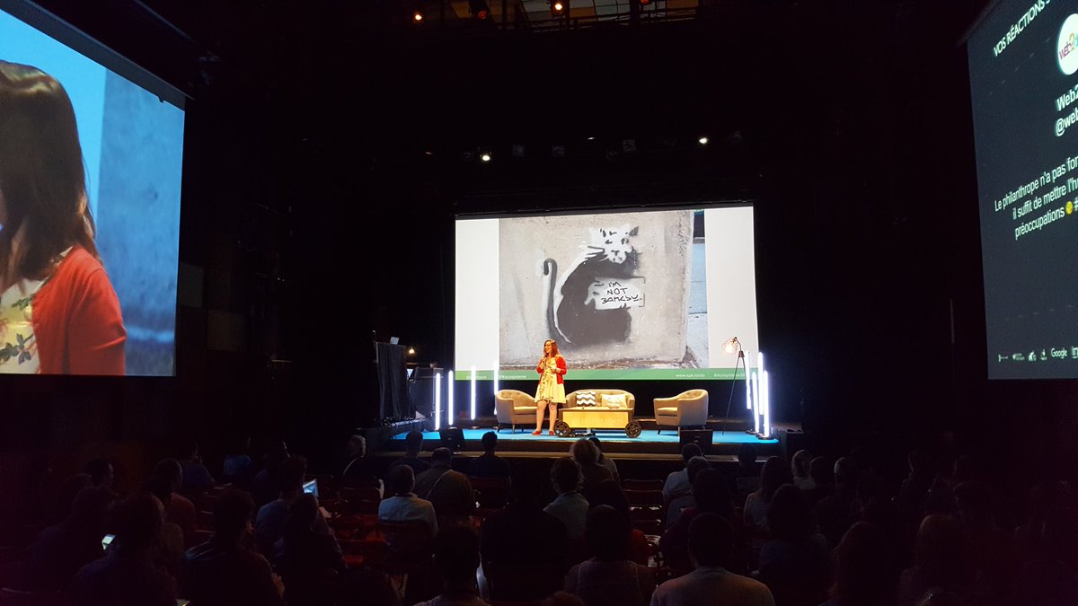 JuDalPo's tweet photo. #philantropie numérique avec @Eleonorre de @spkecosysteme : un réinvestissement humain des profits de l'entreprise. #web2day https://t.co/RlXR1BNtMP