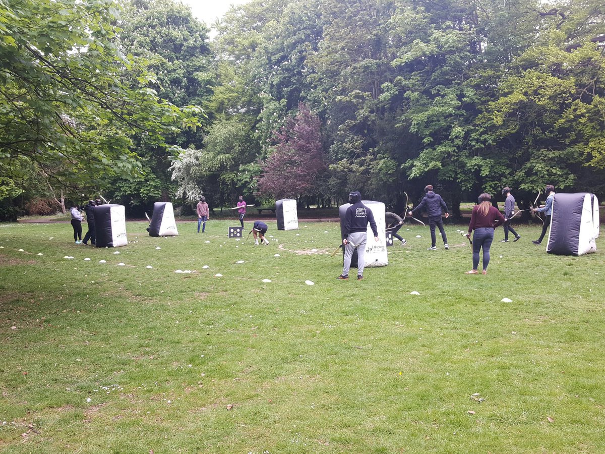 WSCGetActive's tweet image. .@pulsearchery are back for another block of Archery Tag, come have a go!!! @WestSuffolk #GetActive #StressRelief
