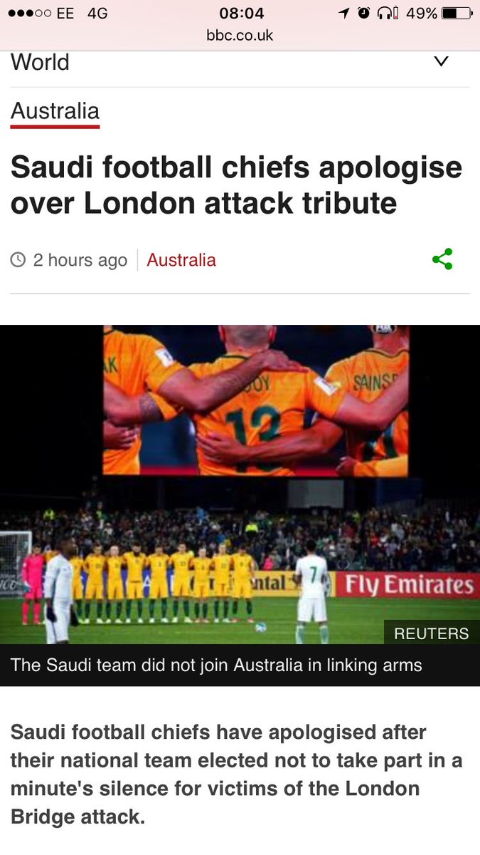 philipesheen's tweet photo. Disgusting behaviour by the Saudi football team. It's not about culture; it's about respect. https://t.co/7qHe8ekjv9