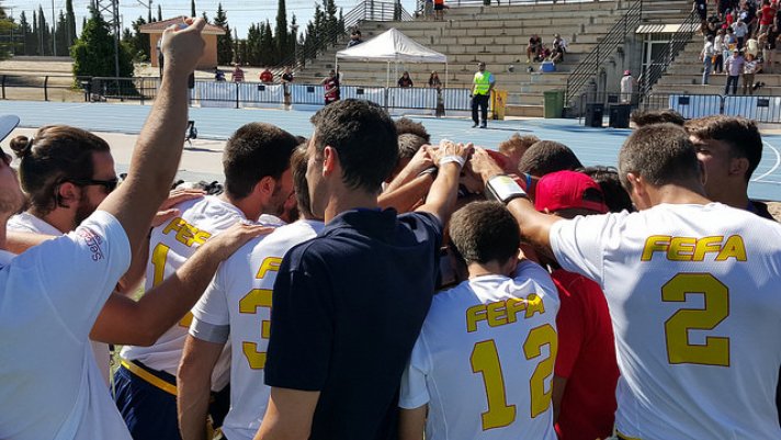 FEFA_Spain's tweet photo. Try Outs #TeamESP de #footballflag. El 18 de junio en #Calatayud, coincidiendo con la #SFB2017  https://t.co/Ak7D5siMiL @AytoCalatayud https://t.co/ILDAupPzgr