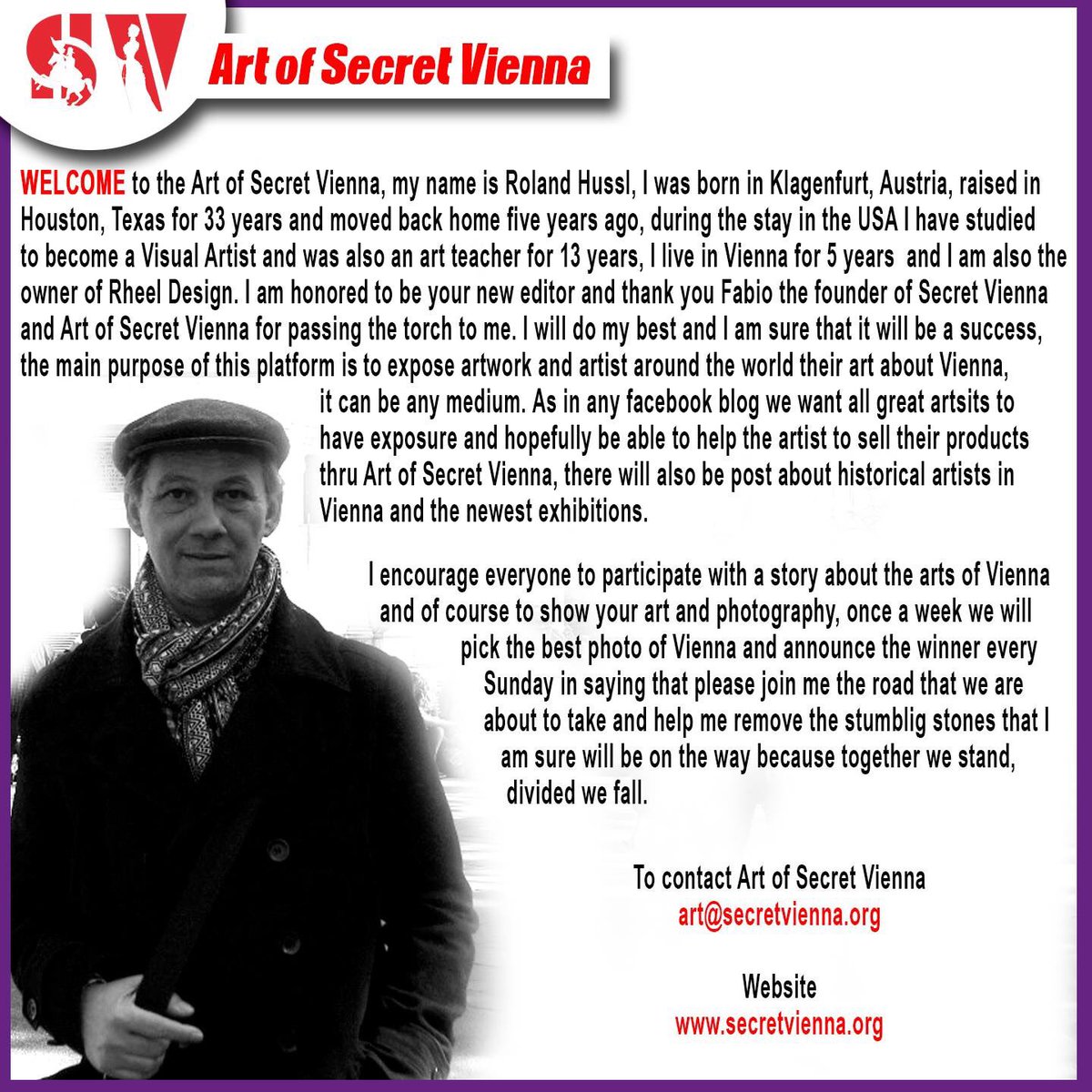 ViennaSecret's tweet photo. There's a new sheriff in the town of Art of Secret Vienna:Roland Hussl.Follow his artistic adventures! #Wien #Vienna #art #artofsecretvienna https://t.co/lnGrkyTIgX