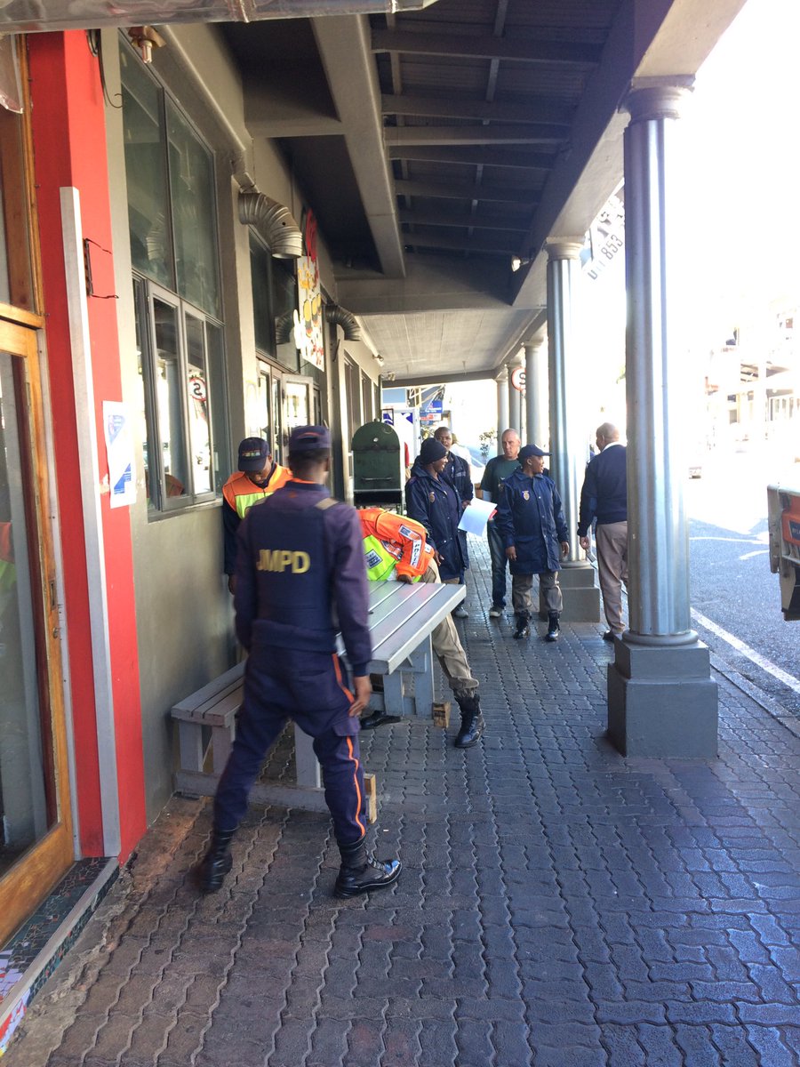 JMPD cleaning up our high streets. #killingstreets