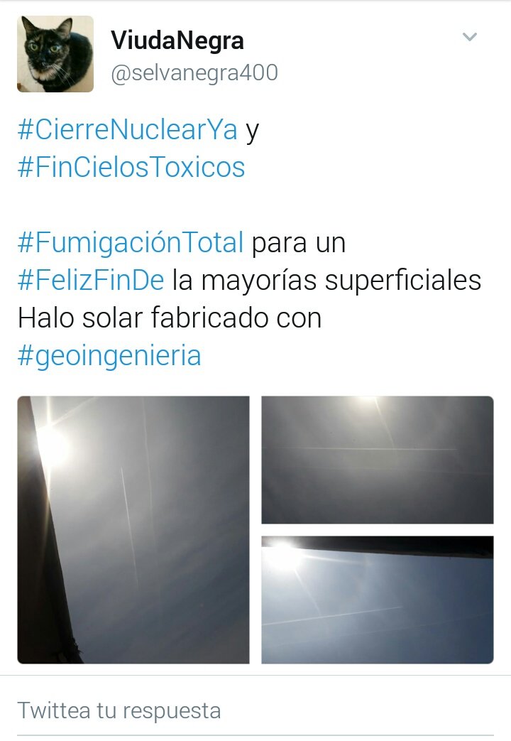 Cierre Nuclear Ya y Fin Cielos Toxicos  Fumigación Total para un Feliz Fin De la mayorías superficiales Halo solar fabricado con geoingenieria