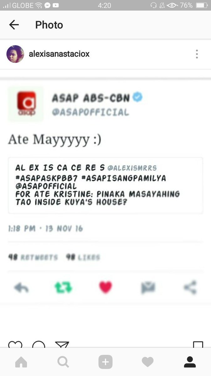 alexcystt's tweet photo. @TinHammond 's first #ASAPAskPBB7 ππ Gulat ako nito e ππ https://t.co/2I06mCo4XW