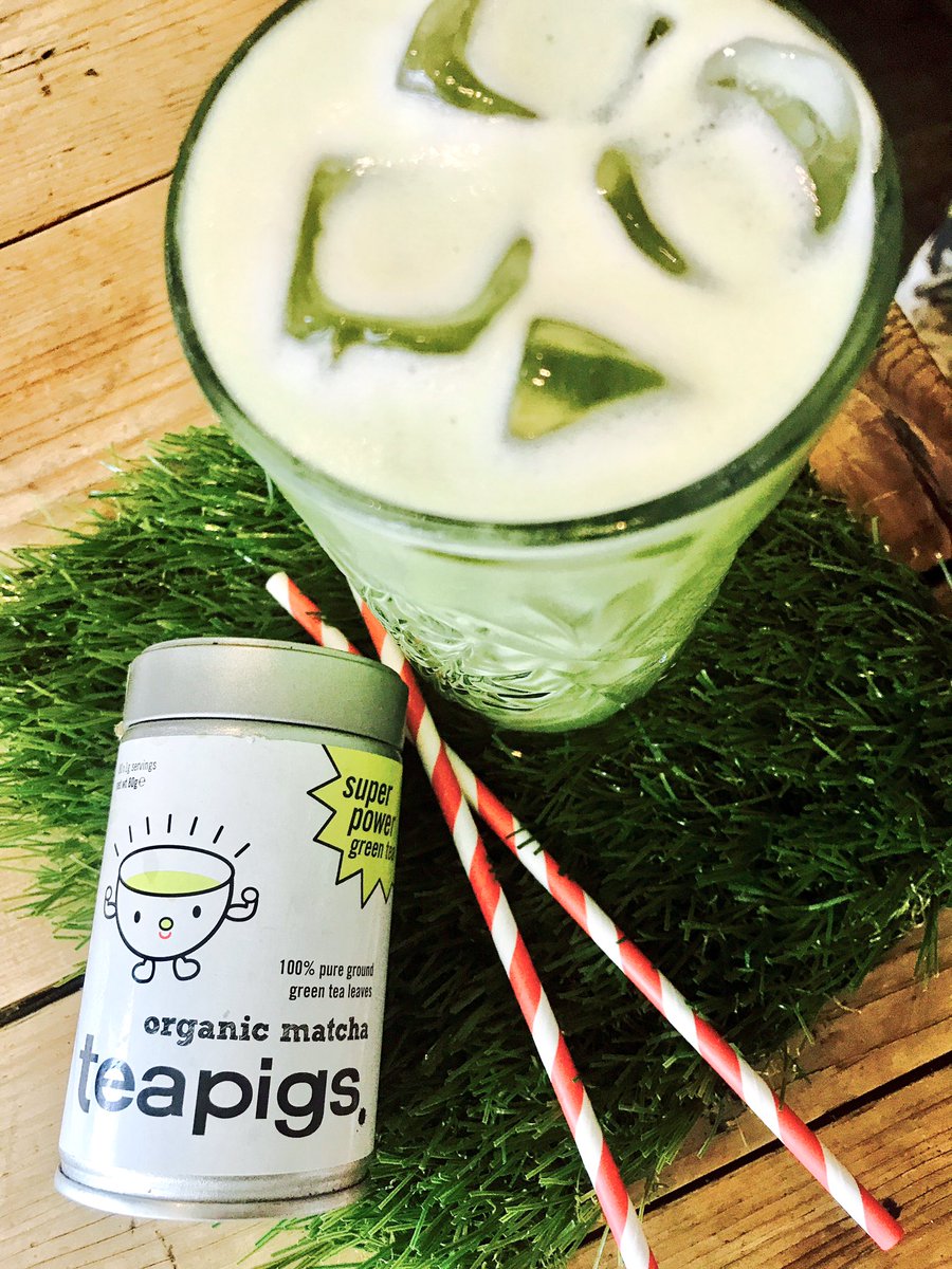 Finchspub's tweet photo. Pop over to us at #lunch time and taste some of what @teapigs have to offer incl. #brownrice #matcha #icedlatte & #superfruity #icedtea https://t.co/mO9W1y9Alw