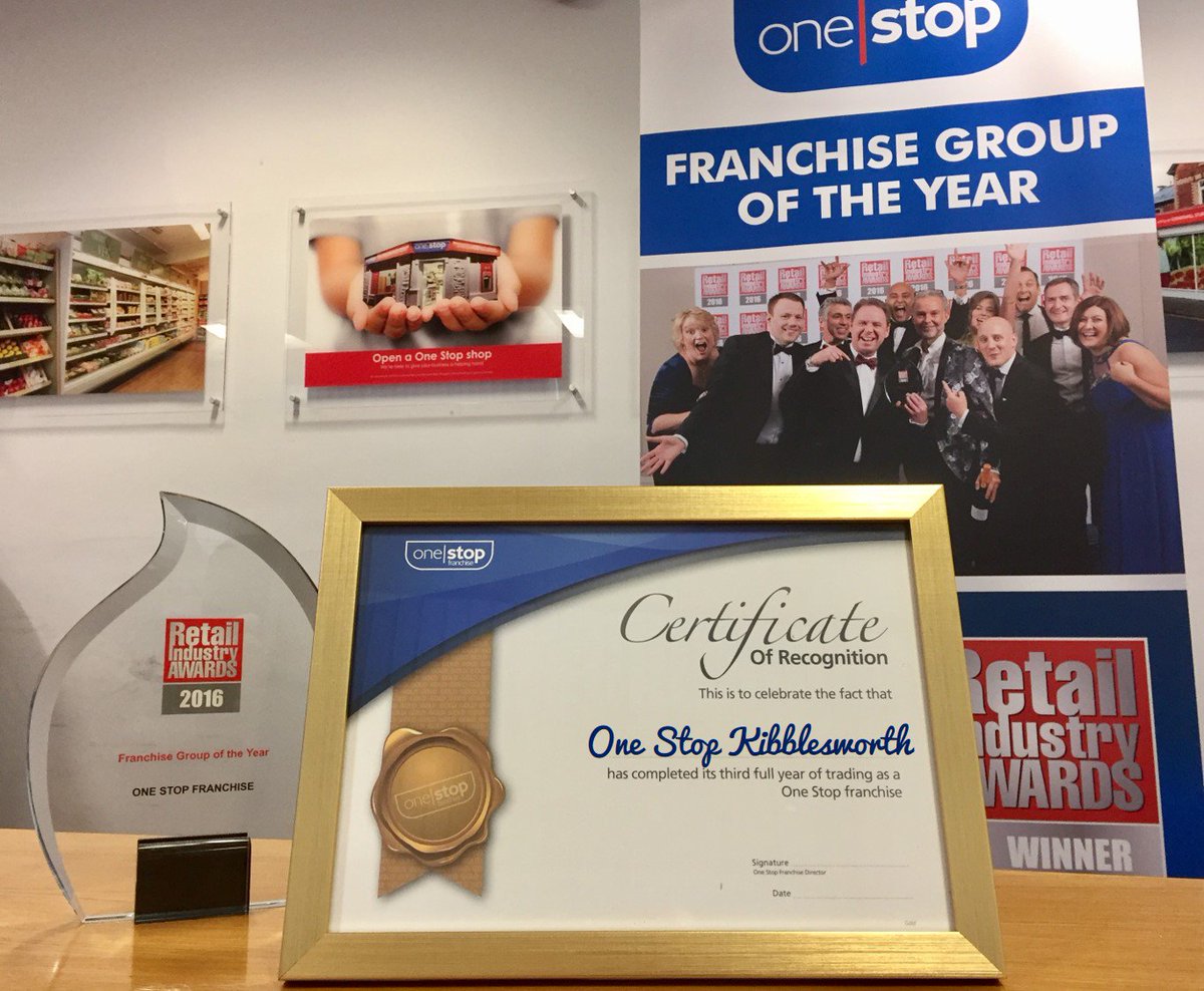 1StopFranchise's tweet photo. Wow, we’re celebrating One Stop Kibblesworth's 3rd Year with us! Your certificate is on its way, here’s a throwback of some great moments! https://t.co/GchsqNlvRG