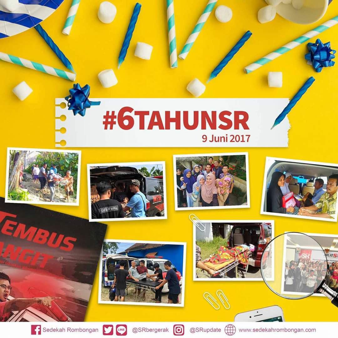 2. Tanggal 9 Juni ditetapkan sebagai hari lahirnya #SedekahRombongan yang diprakarsai oleh <a href="/saptuari/">► Saptuari Sugiharto</a> 2011 lalu
#6TahunSR
