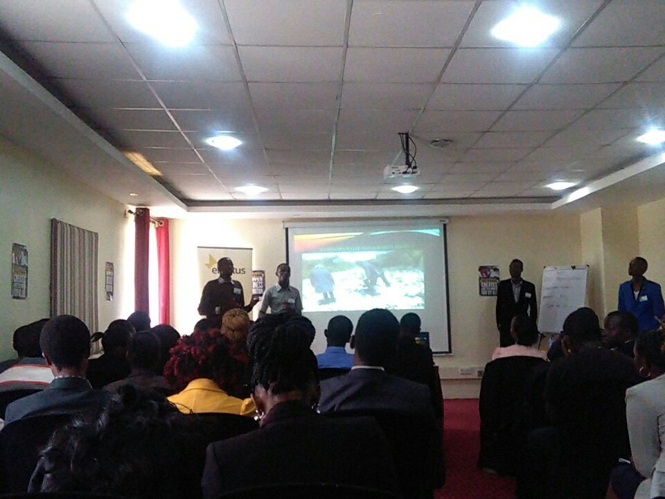 #EnactusKenyaExpo enactus Egerton university on stage presenting..#WeAllWin <a href="/EnactusKenya/">Enactus Kenya</a> <a href="/irenkenya/">IREN Kenya</a>