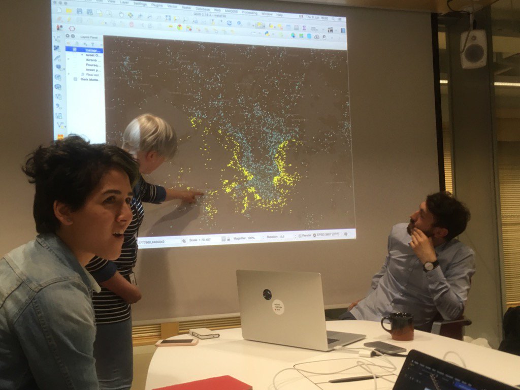 juditvar's tweet photo. Local Knowledge & #BigData #SocialMedia mapping: #metaTre participants navigate Helsinki-how digital&lived space meet https://t.co/CZk21ngLbx