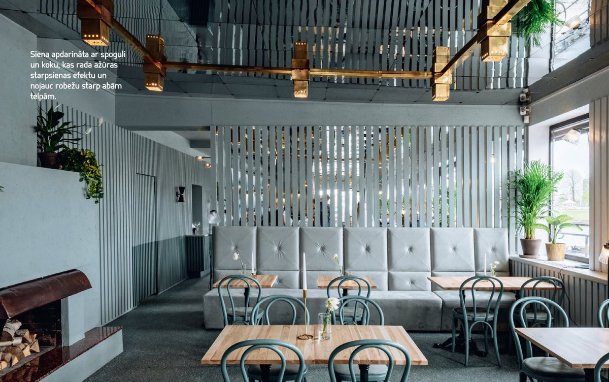 Annvil_lv's tweet photo. The latest issue of @zurnals_deko looks into interior concept of @muusuterase :  #recentlyopened https://t.co/Bsw4bC0MDD