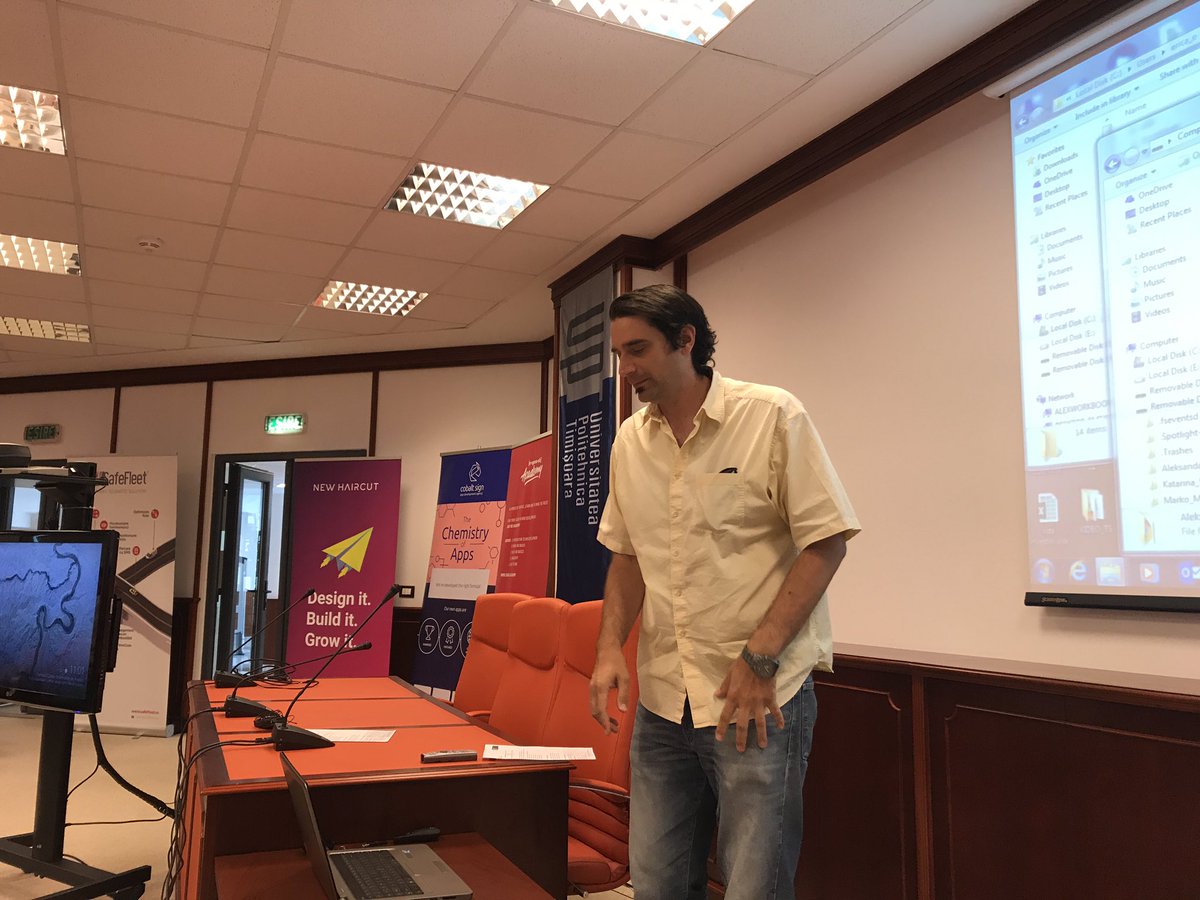 diando70's tweet photo. Students from University of Novi Sad presents their web projects #IDMSC https://t.co/IgCrafAuEF