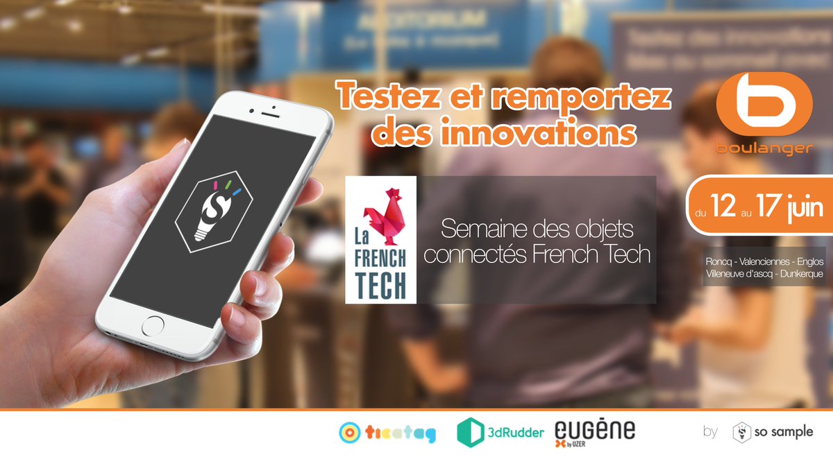 barainnovations's tweet photo. Testez &amp; remportez des #innovations lors de la semaine des objets connectés de @LaFrenchTech à @boulanger 🤖🎮 #IoT https://t.co/dtO3sPmc99 https://t.co/Sh5pha7g5i