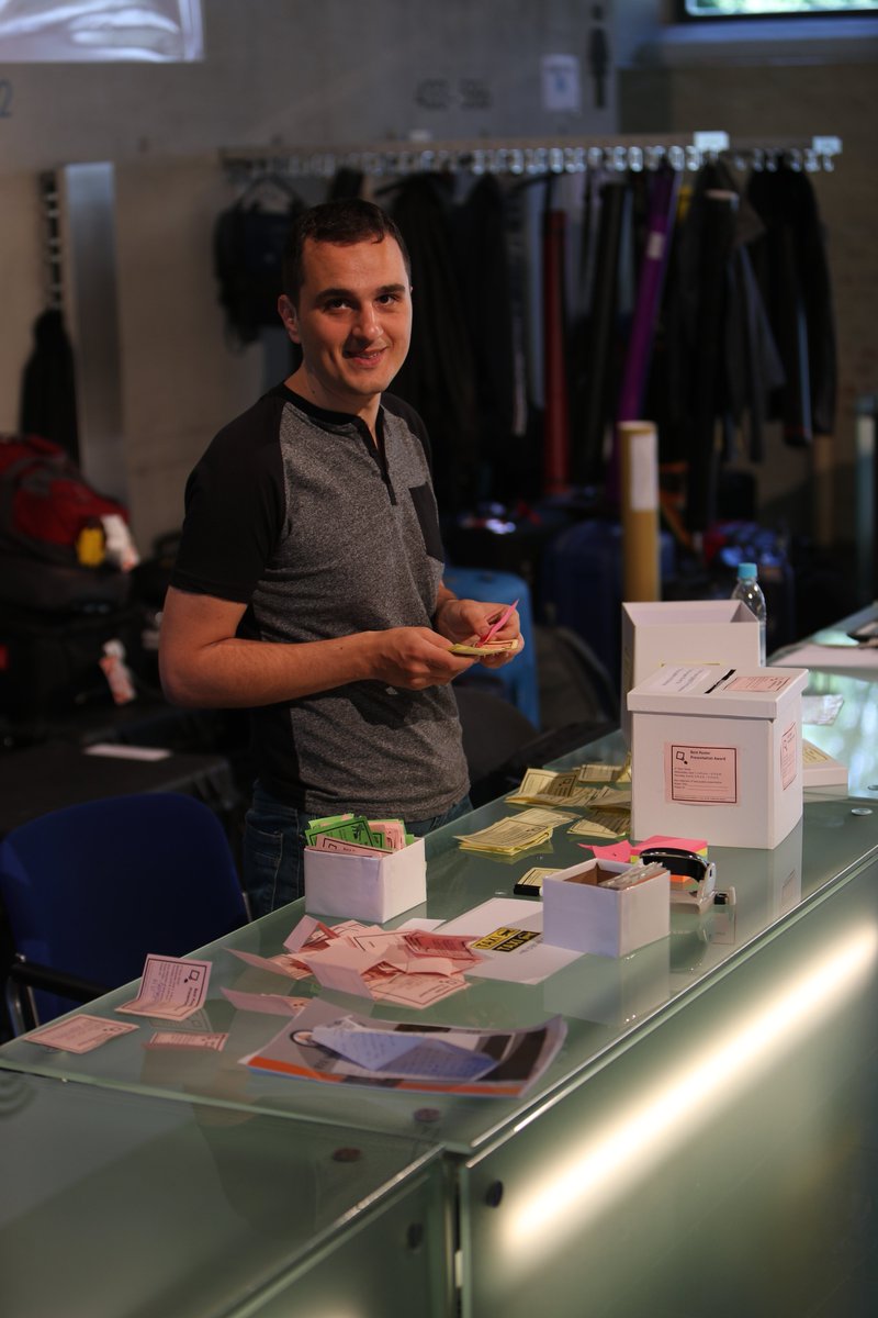 While the lessons learned session is still running, we started counting the votes for the awards #WHC2017 #Worldhaptics