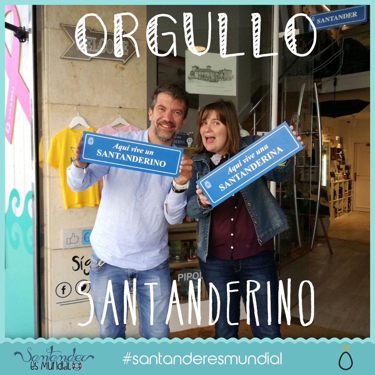 SantanderMundi's tweet photo. Hoy, como todos los días, orgullosos de ser santanderinas/os. En “Santander es Mundial” te esperamos con todo tipo de detallucos! https://t.co/9B4GPu7Sr1